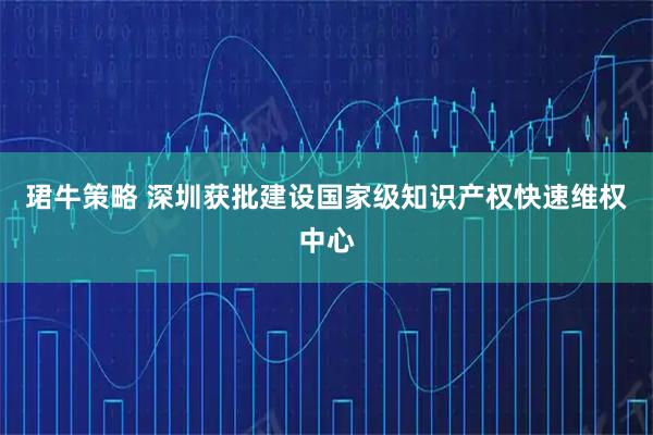 珺牛策略 深圳获批建设国家级知识产权快速维权中心