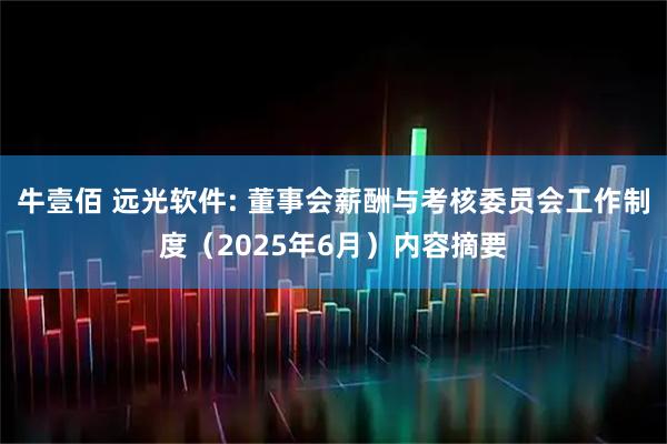牛壹佰 远光软件: 董事会薪酬与考核委员会工作制度（2025年6月）内容摘要
